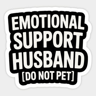 Emotional Support Husband Sticker